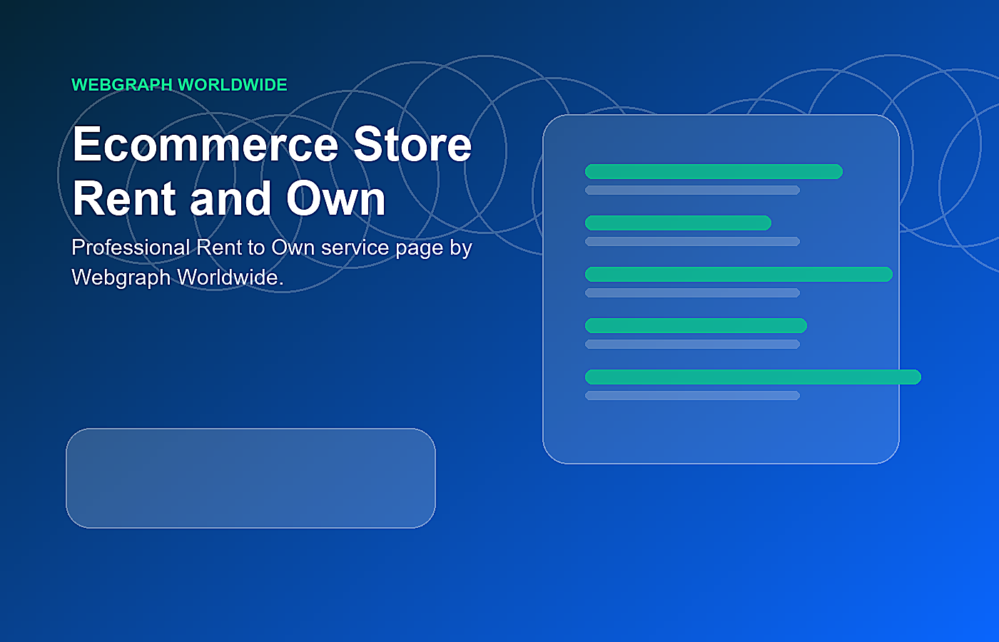 Ecommerce Store Rent and Own service illustration
