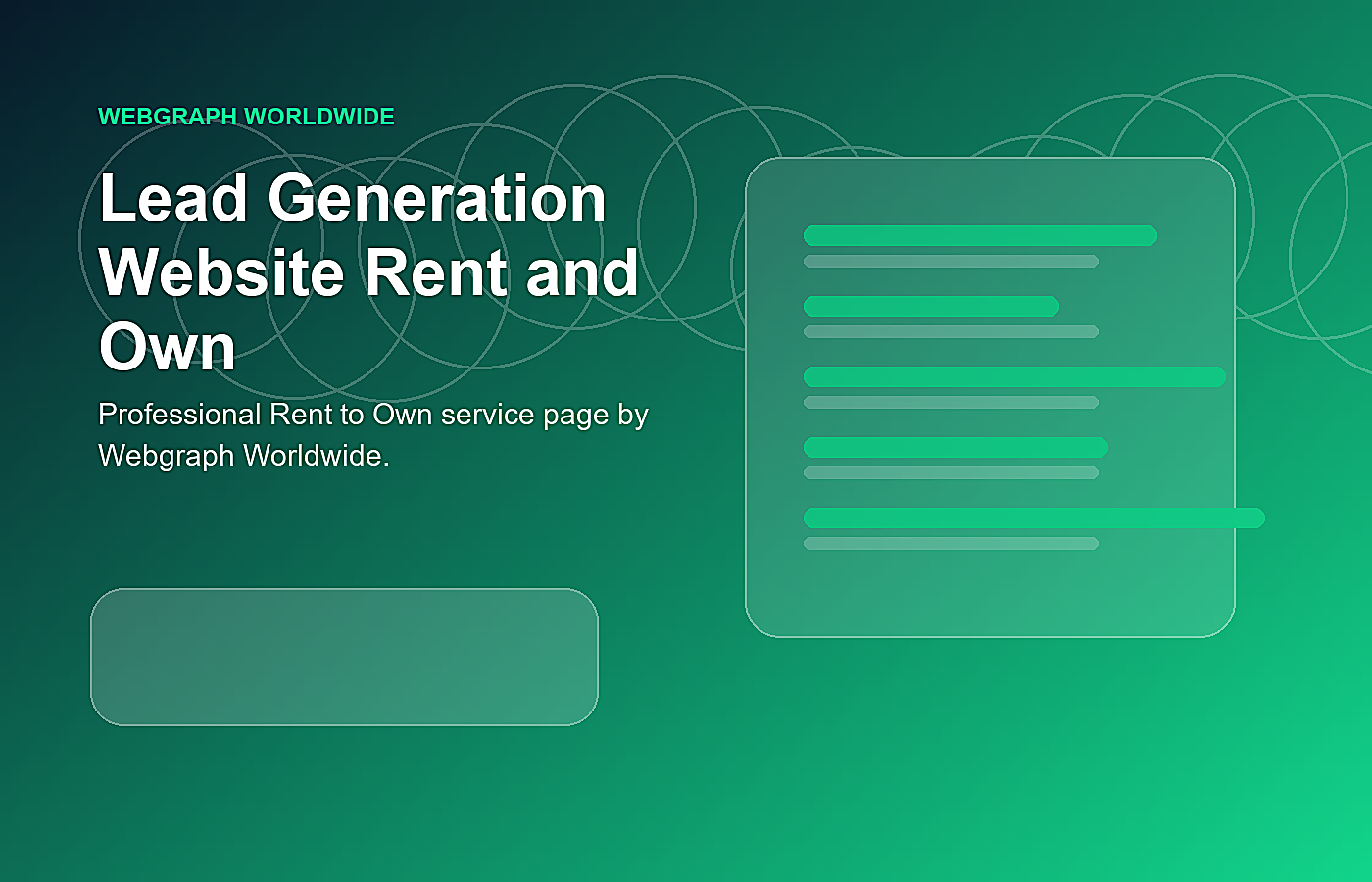 Lead Generation Website Rent and Own service illustration