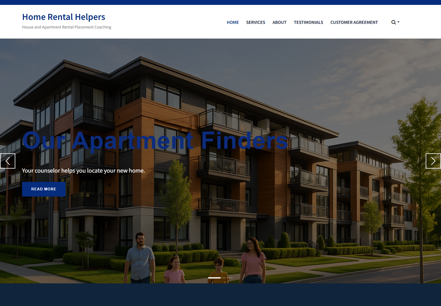 Home Rental Helpers homepage preview